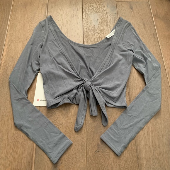 NWT slate blue It’s a tie long sleeve size 2 - Picture 1 of 6